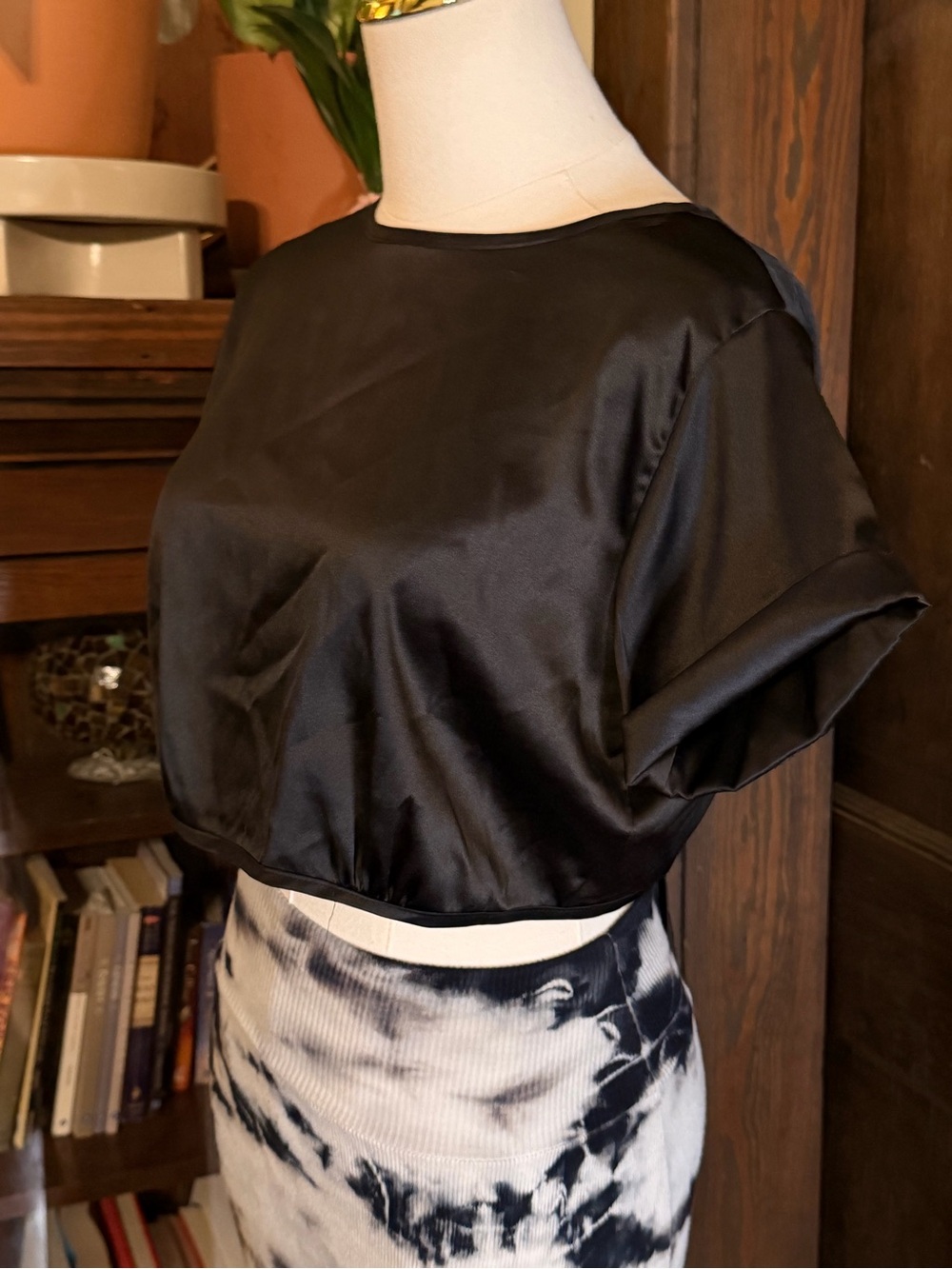 12th Tribe Backless Top in Black size Medium